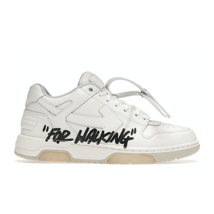 Image of OFF-WHITE Out Of Office OOO Low Tops For Walking White Black 2021