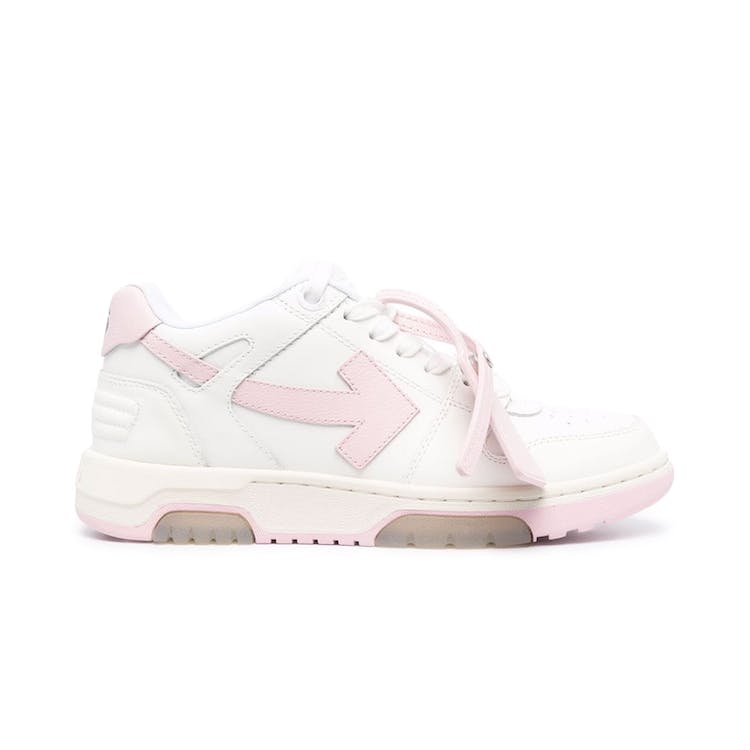 Image of OFF-WHITE Out Of Office OOO Low Tops White Light Pink (W)