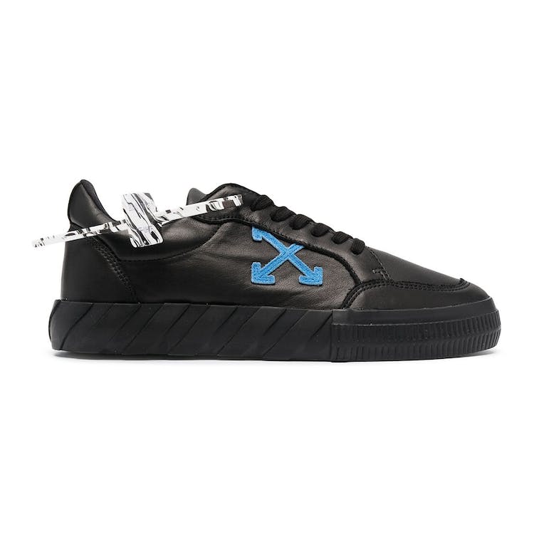 Image of OFF-WHITE Vulc Low Black/Blue Leather SS21