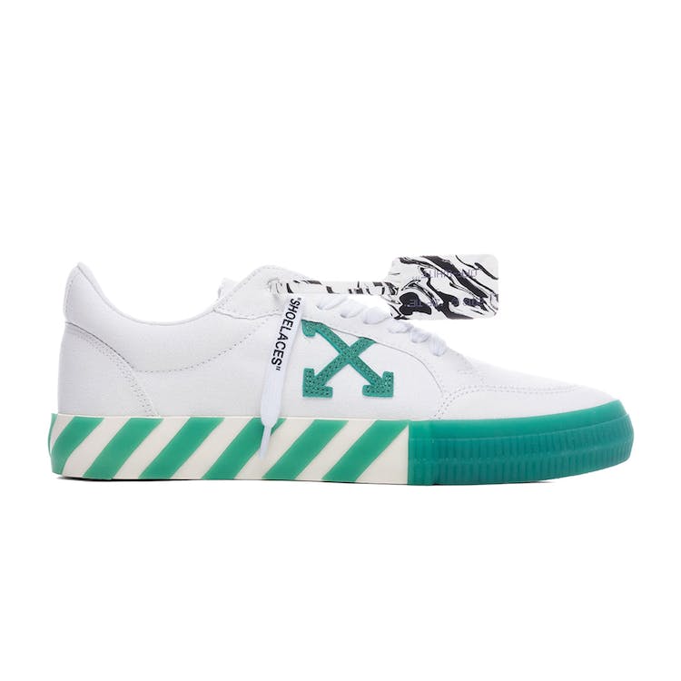 Image of OFF-WHITE Vulc Low Canvas White Green