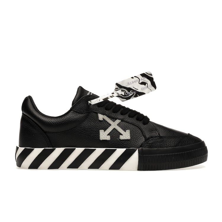Image of OFF-WHITE Vulc Low Leather Black White FW21