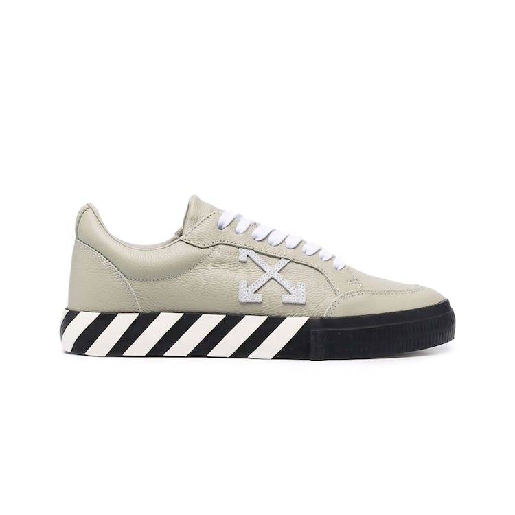 Image of OFF-WHITE Vulc Low Leather Khaki Green