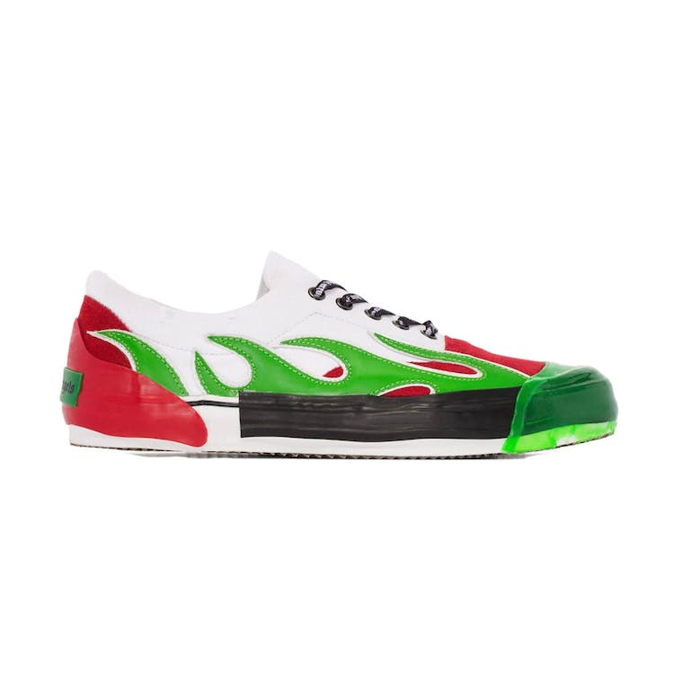 Image of Palm Angels Flame Low Top Green Red