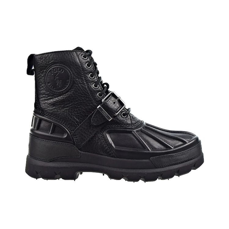 Image of Polo Ralph Lauren Oslo High Oiled Leather Boot Black