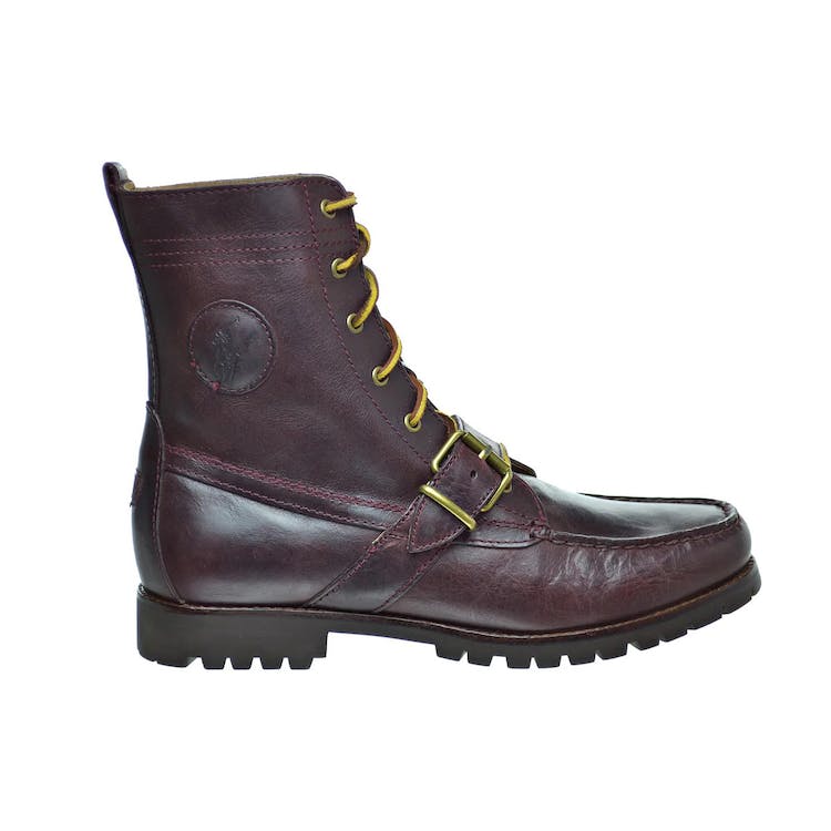 Image of Polo Ralph Lauren Ranger Smooth Oil Leather Boot Oxblood