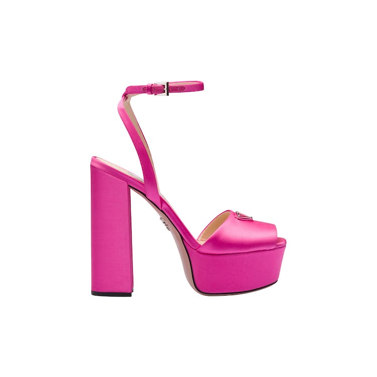 Image of Prada 135mm Platform Sandals Begonia Pink Satin