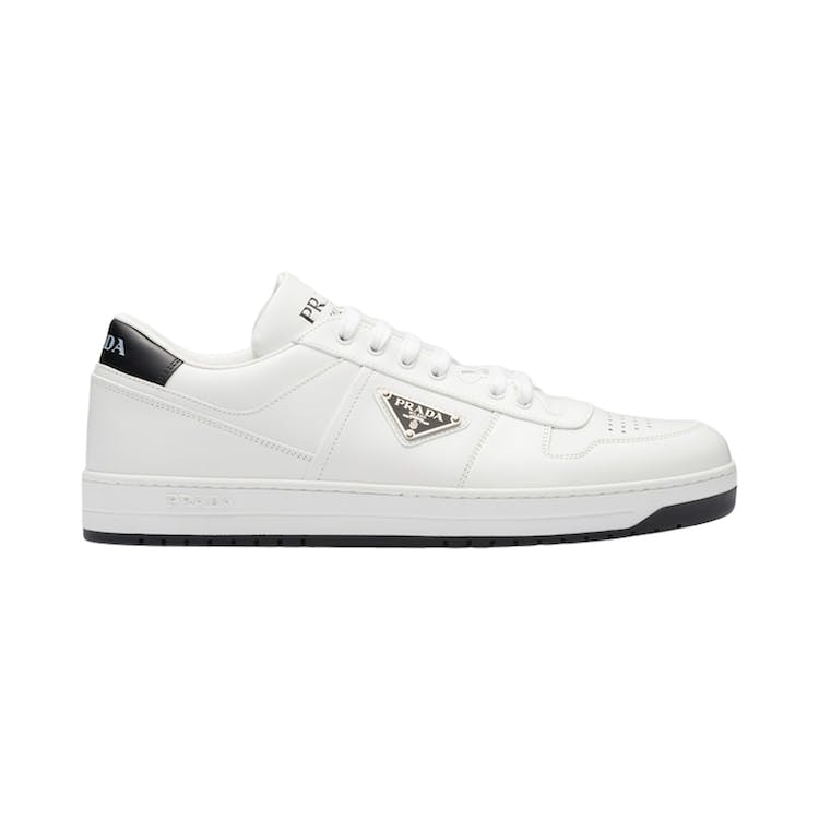 Image of Prada Downtown Low Top Sneakers Leather White White Black