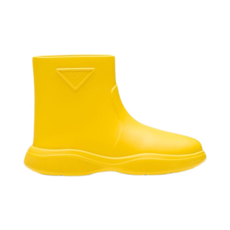 Image of Prada Pull-On Rain Booties Sunny Yellow Rubber