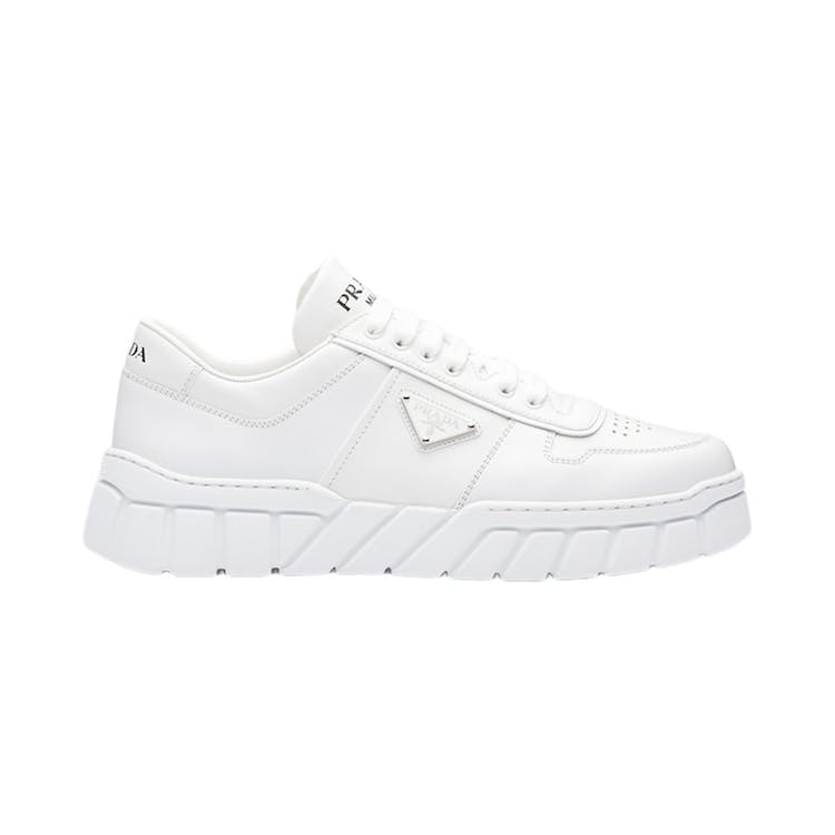Image of Prada Voluminous Sneakers Leather White White