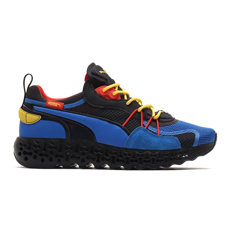 Image of Puma Calibrate Restored Lapis Blue Fizzy Yellow