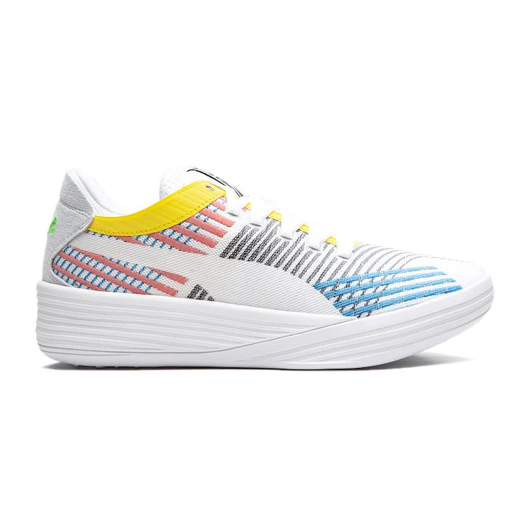 Image of Puma Clyde All-Pro White Blue Atoll