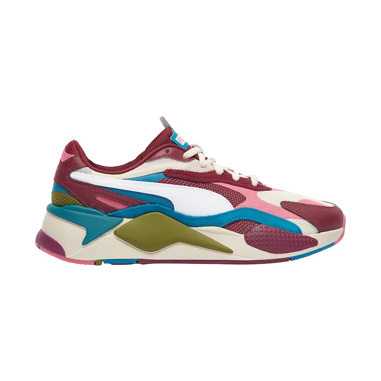 Image of Puma RS-X3 Puzzle Cabernet Pink Blue Green