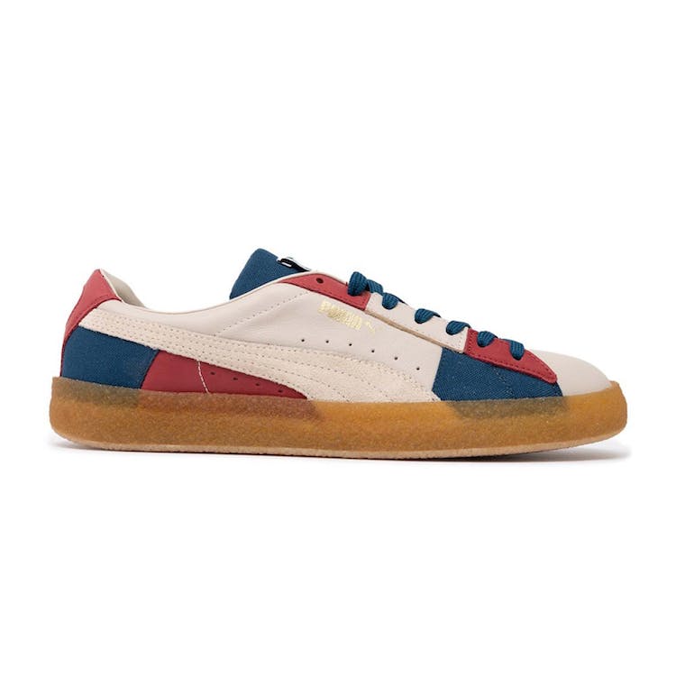 Image of Puma Suede Crepe Patch Peyote Blue Red