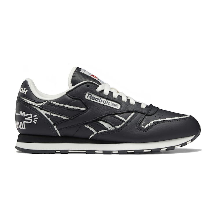 Image of Reebok Classic Leather Keith Haring Pure Grey Chalkboard Dog