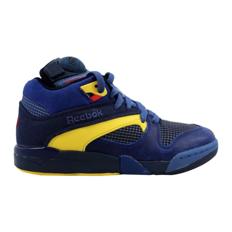 Image of Reebok Court Victory Pump Navy/Club Blue-Yellow