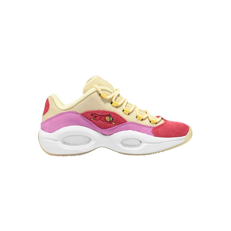 Image of Reebok Question Low BBC Ice Cream Running Dog Yellow Red