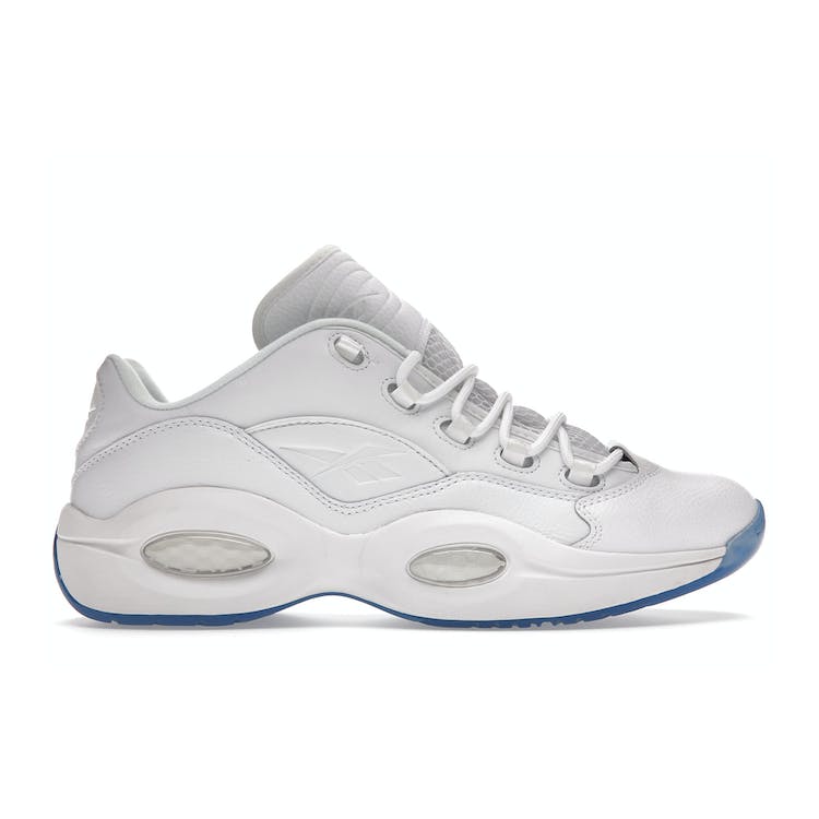 Image of Reebok Question Low White Clear Blue Sole