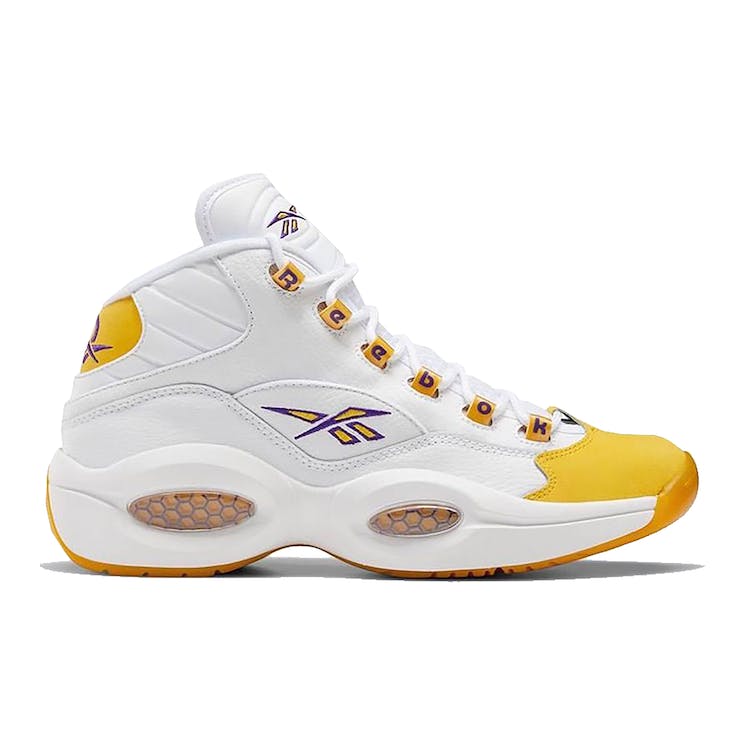 Image of Reebok Question Mid Yellow Toe