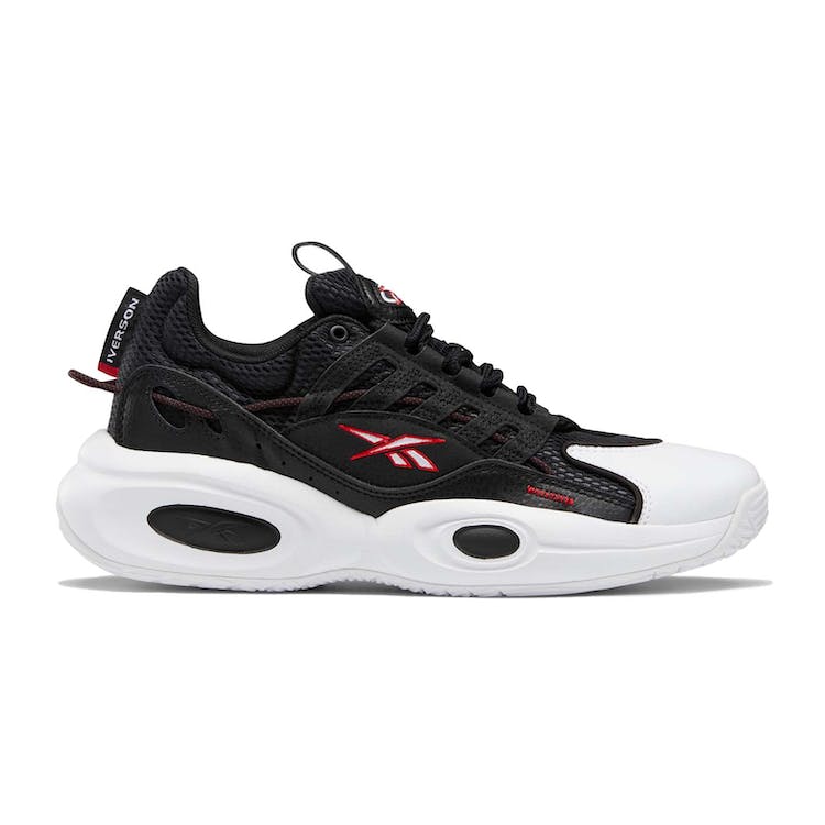Image of Reebok Solution Mid Black White Vector Red