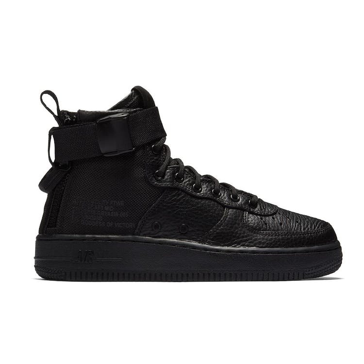 Image of SF Air Force 1 Mid Triple Black (GS)