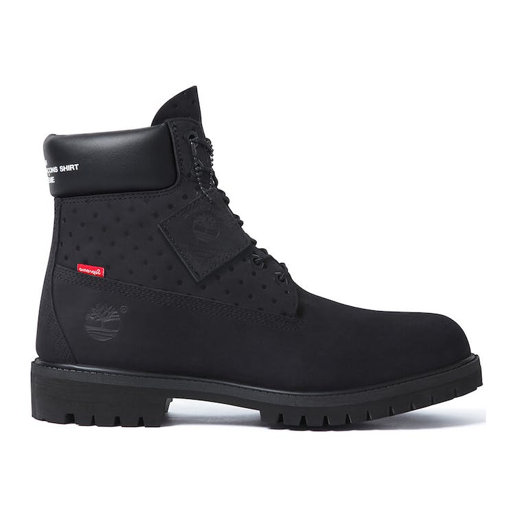 Image of Timberland 6" Boot Supreme x Comme des Garcons Black