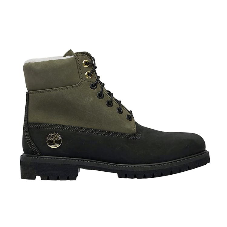 Image of Timberland 6 Inch Premium Boot Shearling Black Grapeleaf (GS)