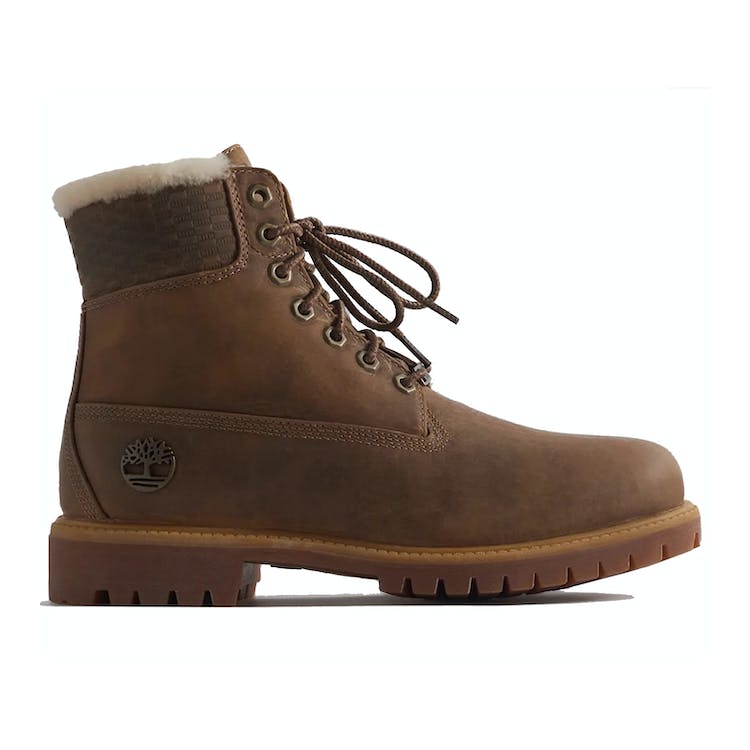 Image of Timberland 6 Premium Shearling Boot Ronnie Feig Kith Wheat