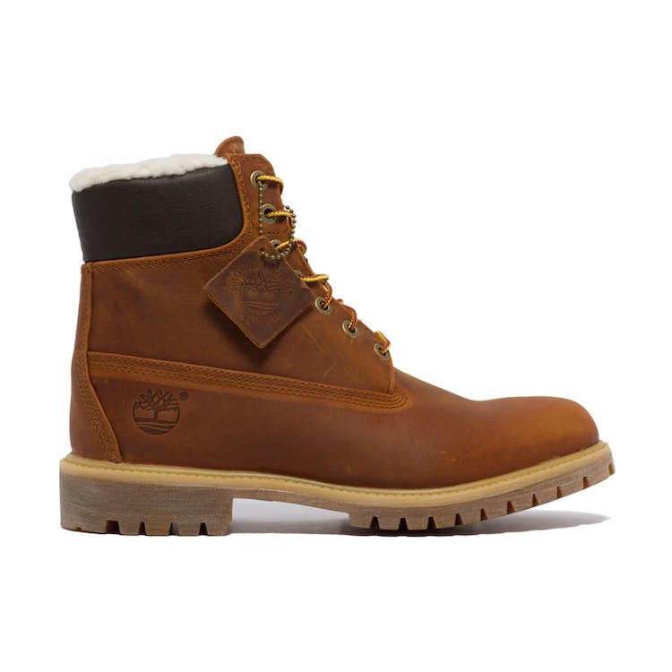Image of Timberland Heritage 6 Inch Premium Boot Shearling Lined Rust