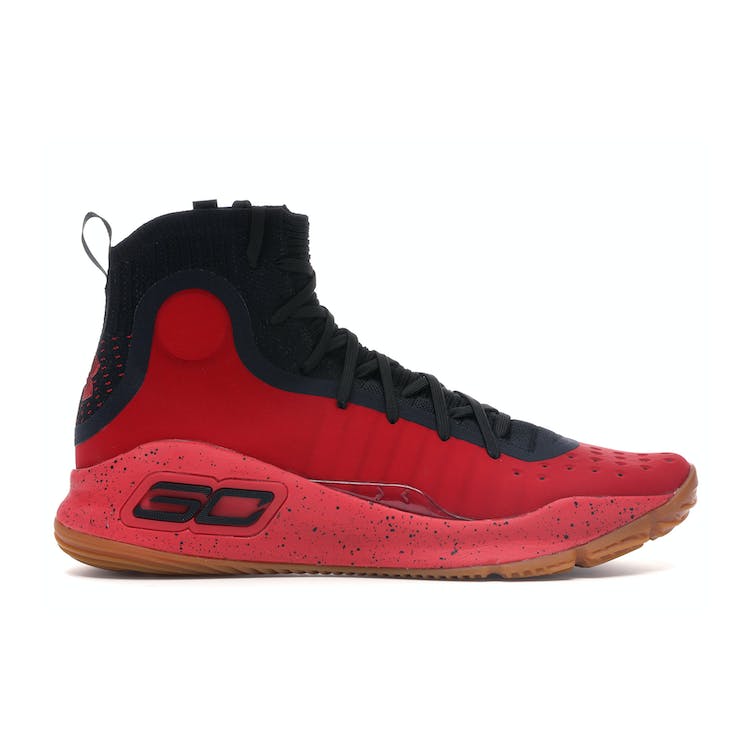 Image of Under Armour Curry 4 Red Black Gum