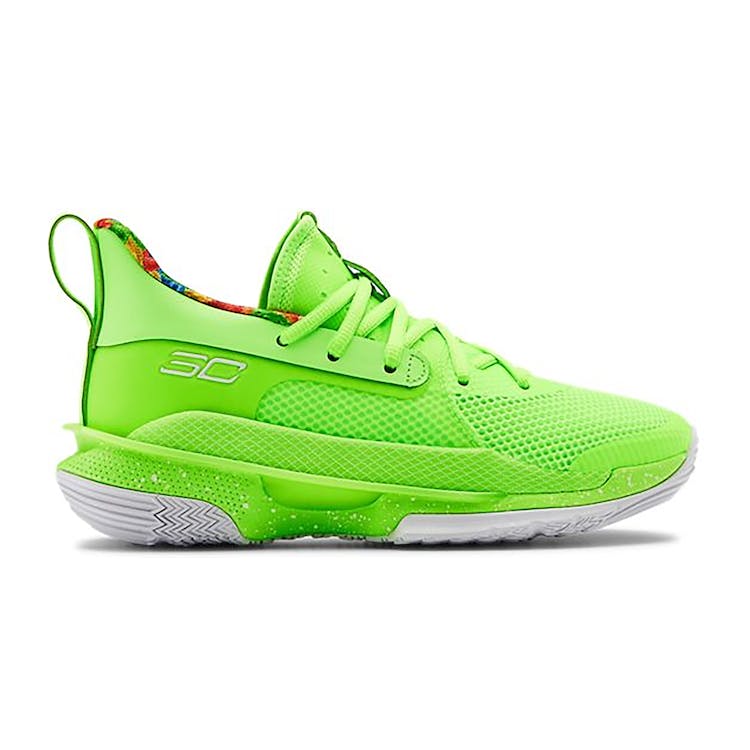 Image of Under Armour Curry 7 Sour Patch Kids Lime (GS)
