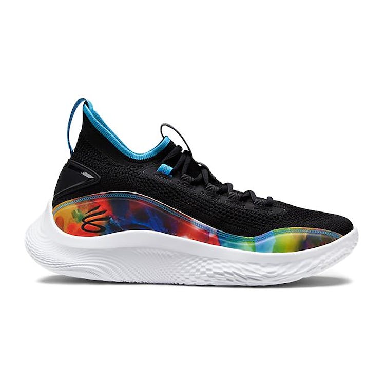 Image of Under Armour Curry 8 Tie Dye Black