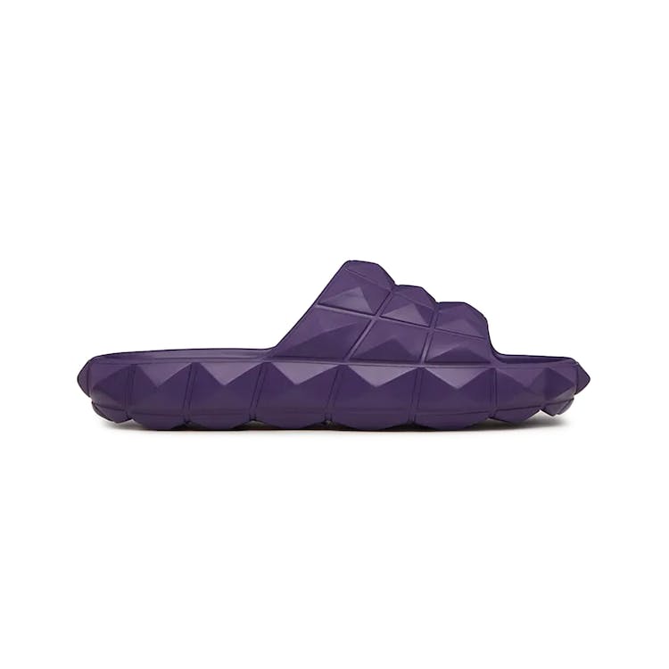 Image of Valentino Roman Stud Turtle Slide Sandal Purple