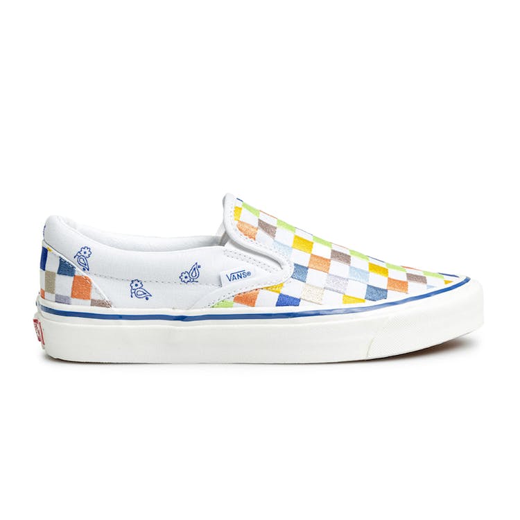 Image of Vans Classic Slip-On 98 DX Anaheim Factory Heritage Embroidery White
