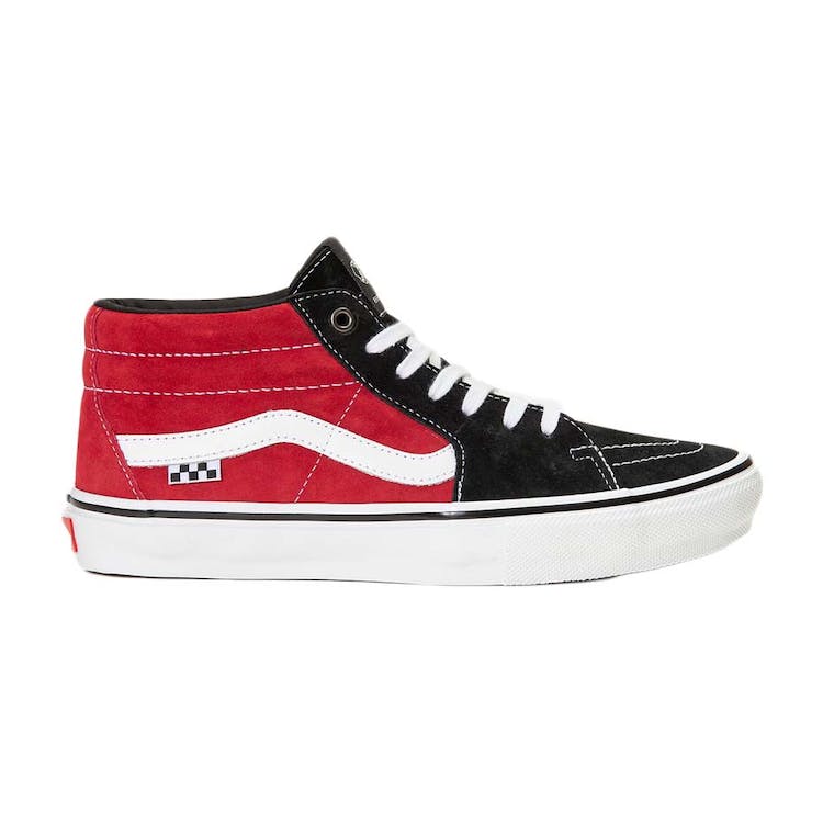Image of Vans Skate Grosso Mid Black Red White