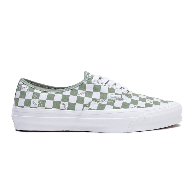 Image of Vans Vault OG Authentic LX Checkerboard White Loden Green