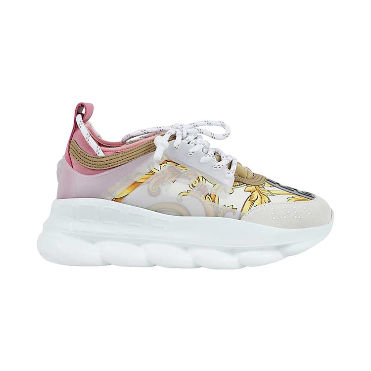 Image of Versace Chain Reaction White Pink Yellow Barocco (W)