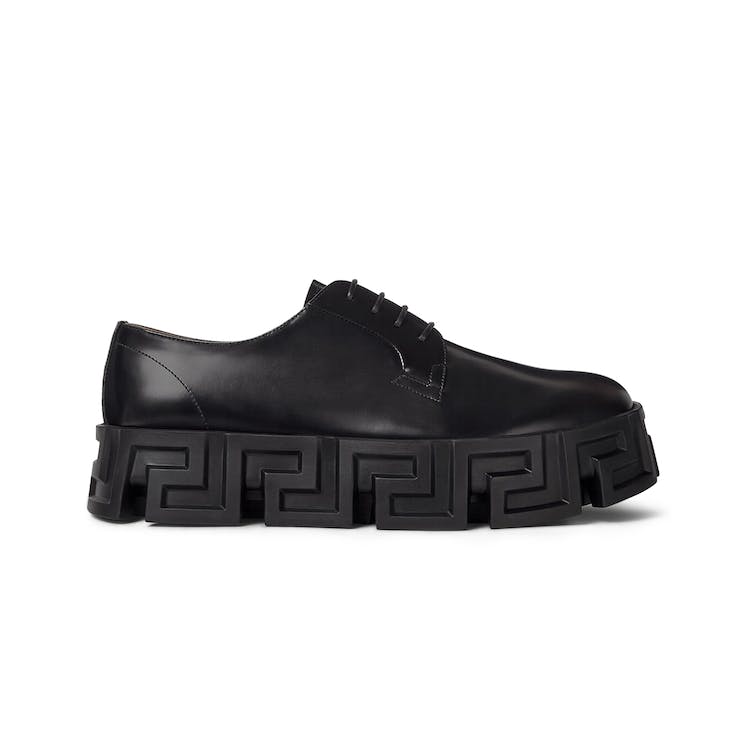 Image of Versace Greca Labrynth Lace-Up Black