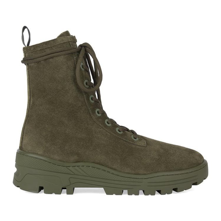 Image of Yeezy Thick Suede Combat Boot Military (Season 6)
