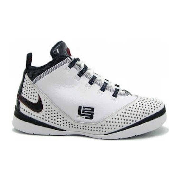 Image of Zoom Soldier II White Navy Silver